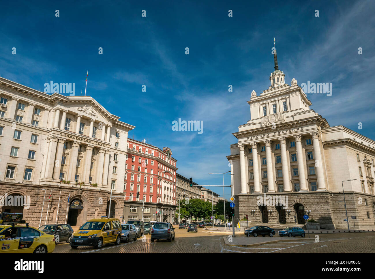 Consiglio dei ministri, Assemblea nazionale casa ufficio, a Sofia, Bulgaria Foto Stock