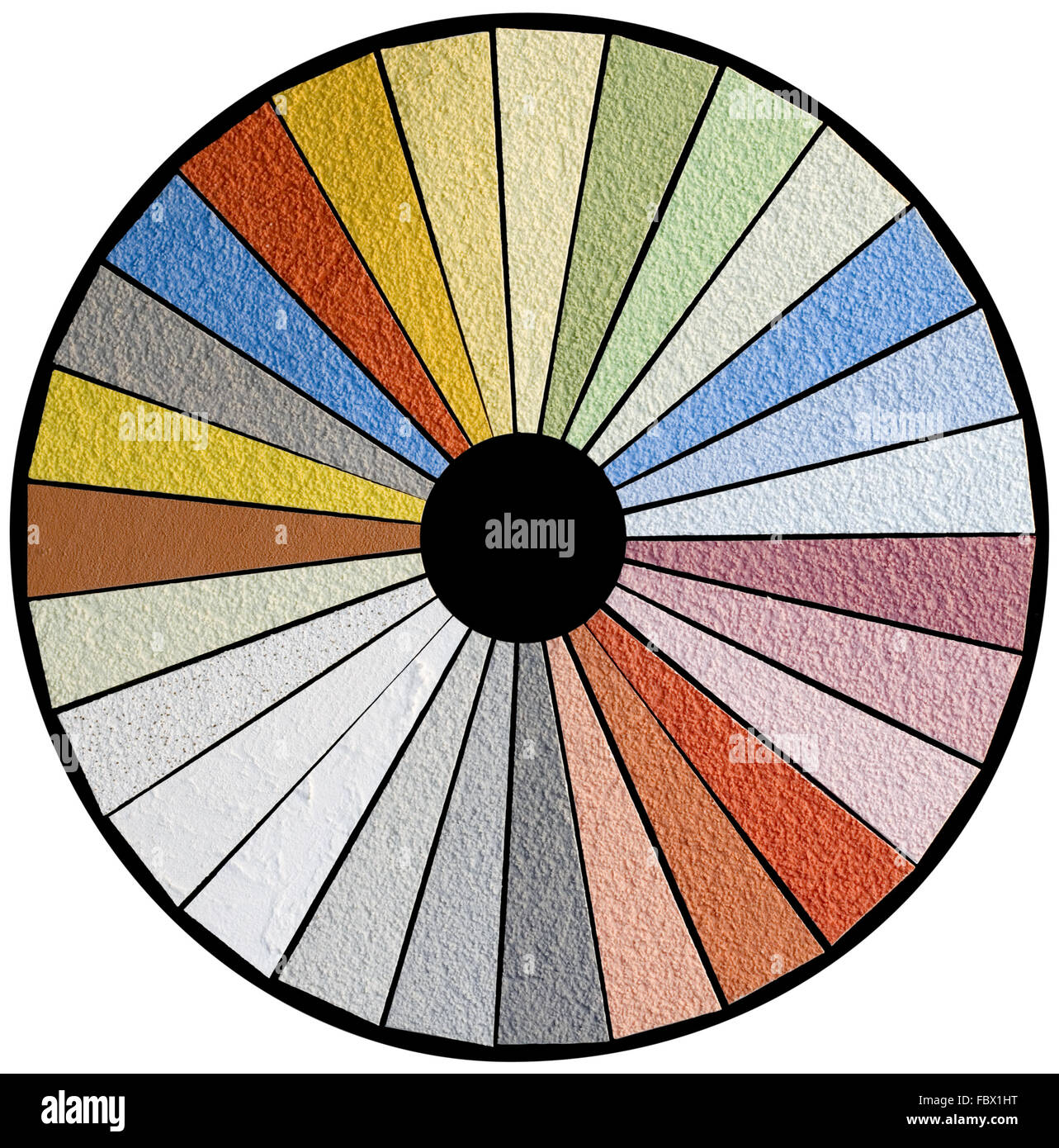 Facciata Color Swatch intaglio Foto Stock