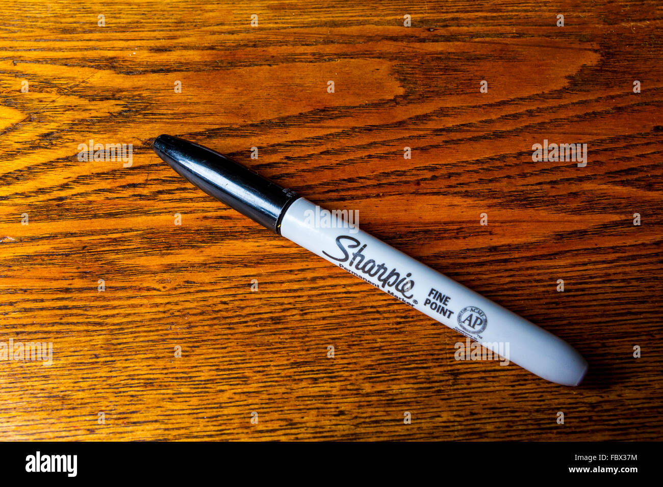 Un feltro di sharpie a punta di penna di marcatura Foto Stock