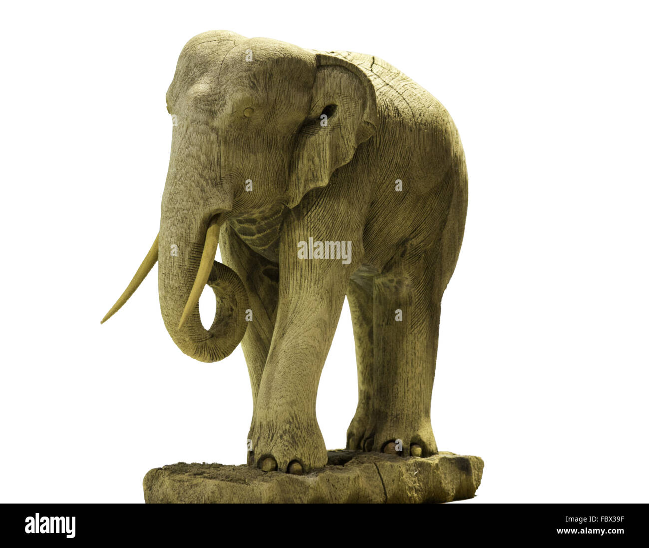 Legno modello elefante Foto Stock