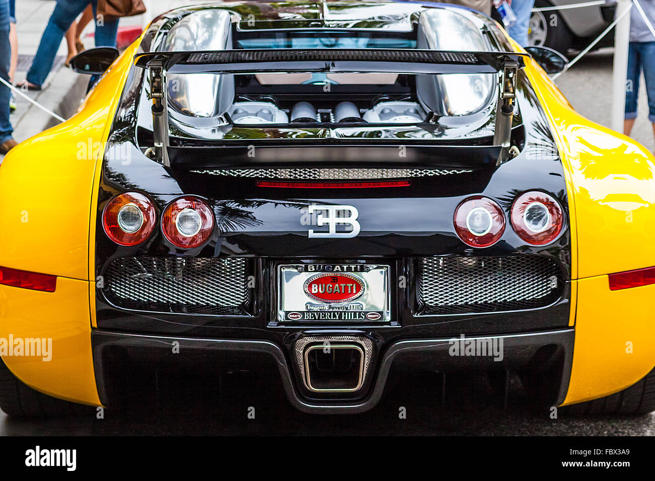 Una Bugatti Veyron al 2011 Rodeo Drive Concours in Beverly Hills California Foto Stock