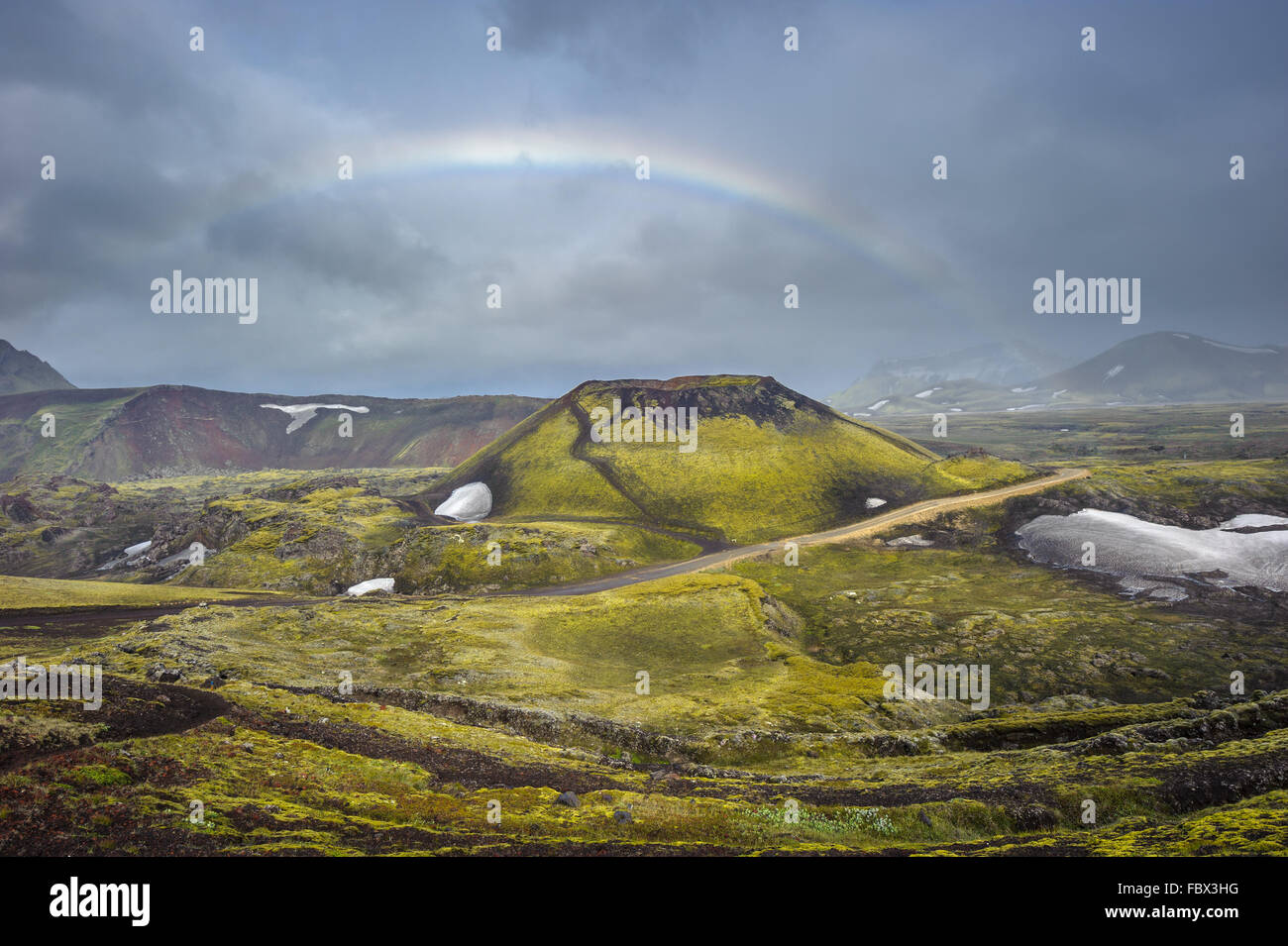 Scenic Area Altopiano di Landmannalaugar, Islanda Foto Stock