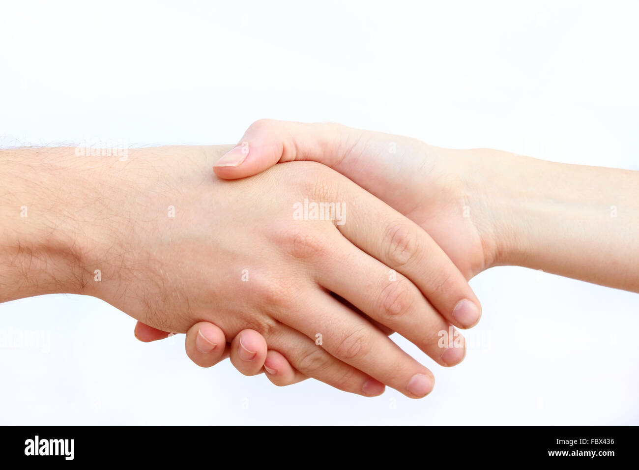 Stretta di mano Foto Stock