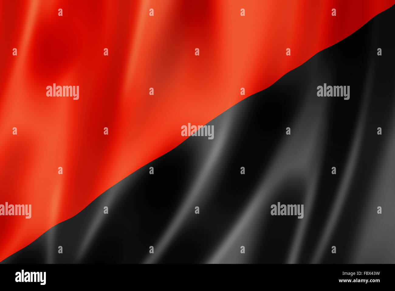 Bandiera Anarchica 1,9x1,5 M - Tessuto Poliestere Resistente - Rosso E Nero Per Decorazione Interna Ed Esterna - Foto 3