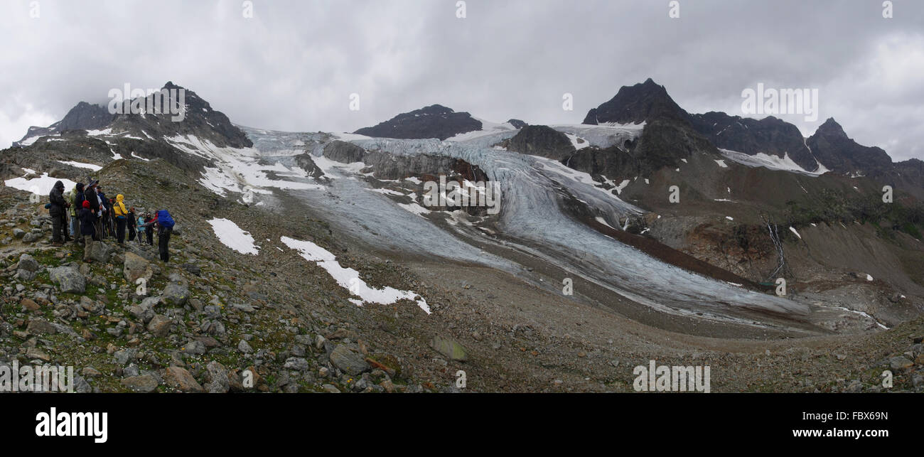 Sulla strada per il Ghiacciaio Ochsentaler Foto Stock