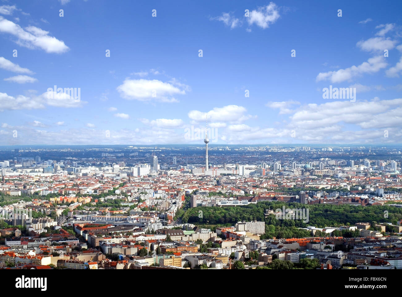 Berlino - vista aerea Foto Stock