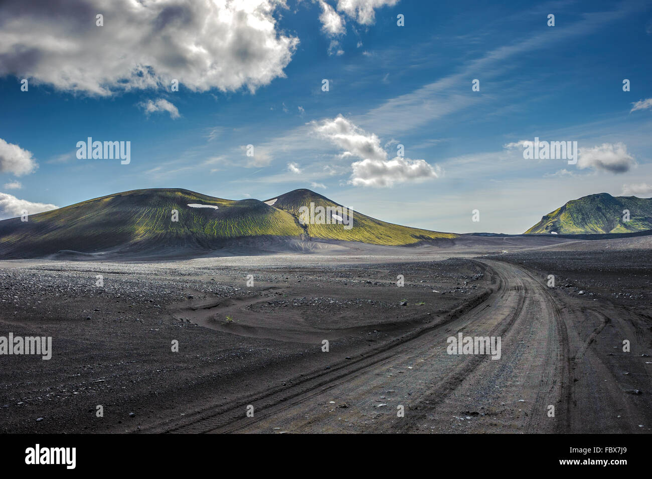 Scenic Area Altopiano di Landmannalaugar, Islanda Foto Stock
