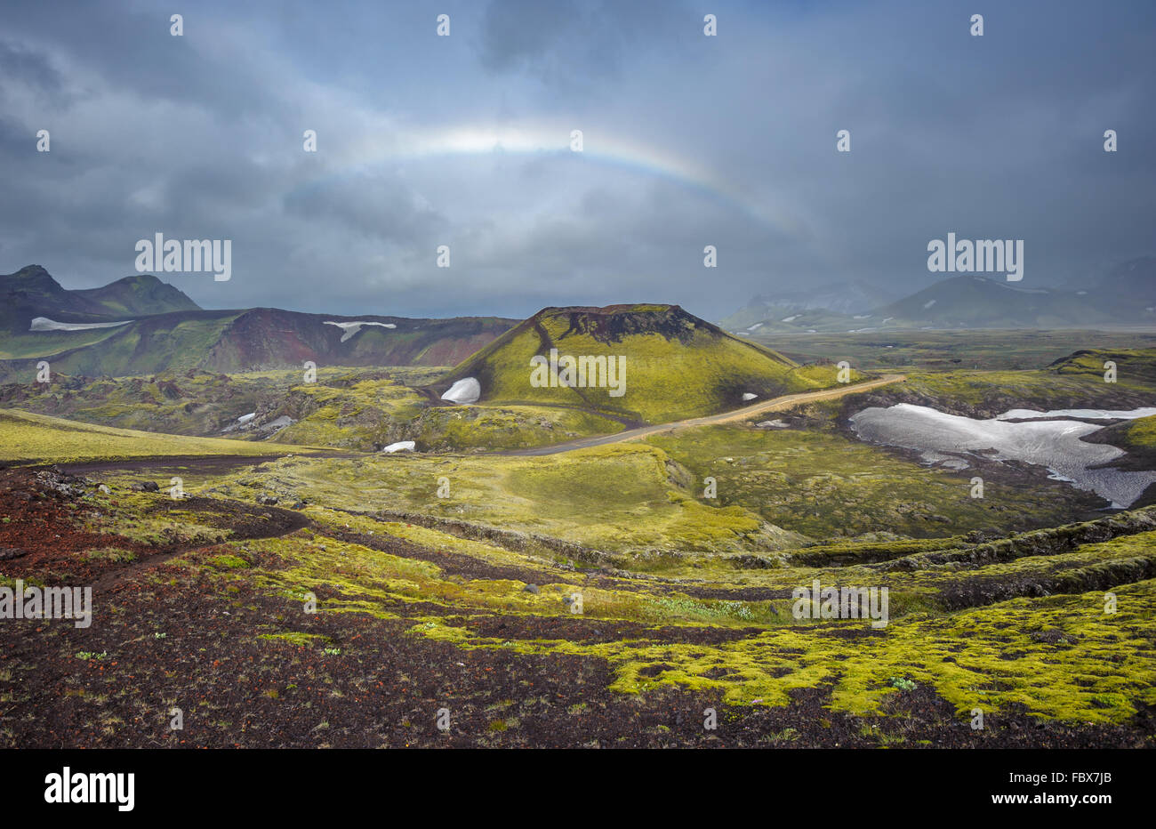 Scenic Area Altopiano di Landmannalaugar, Islanda Foto Stock