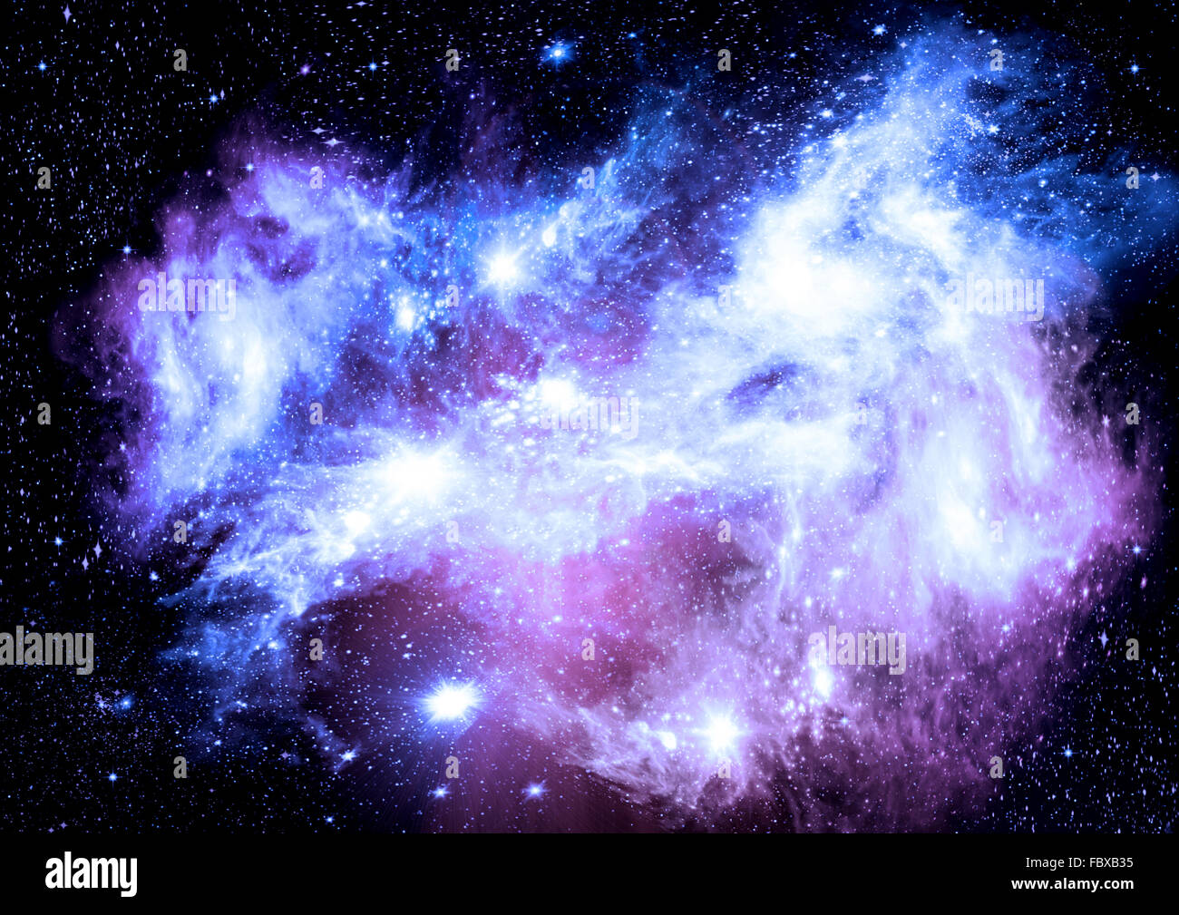 Galaxy in uno spazio libero Foto Stock