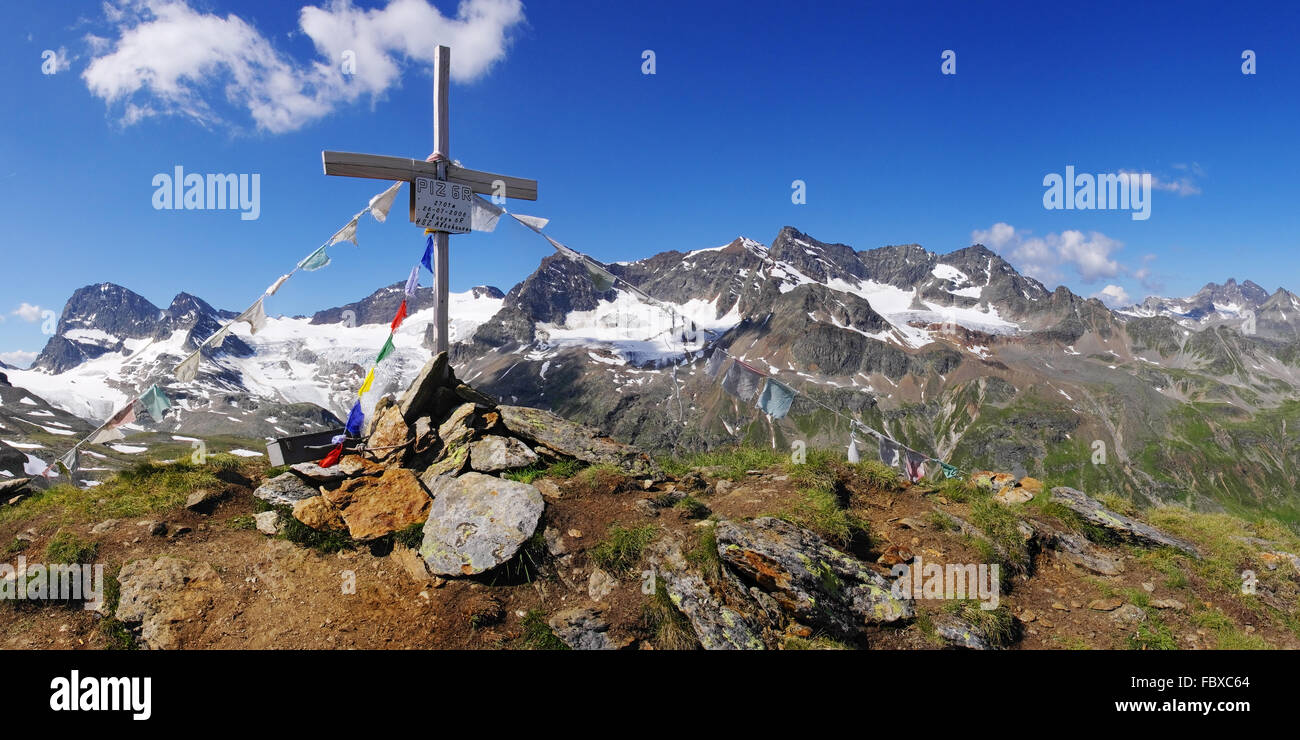 Il Piz R6 Nel Silvretta Foto Stock