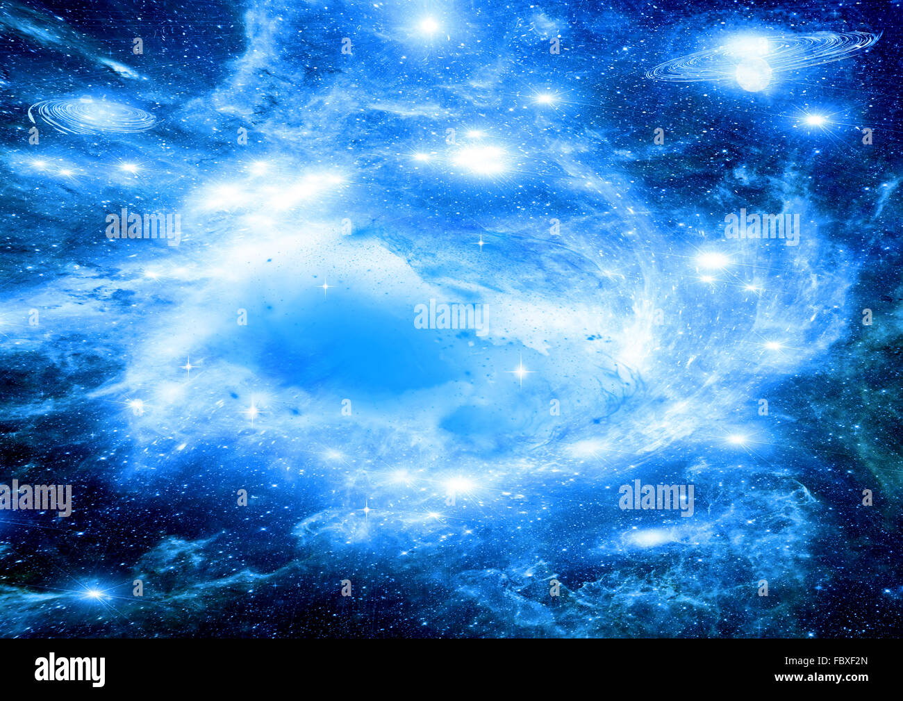 Galaxy in uno spazio libero Foto Stock