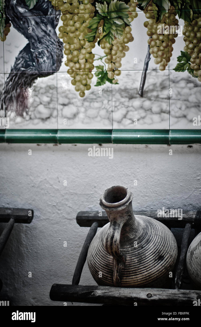 giardino di vite Foto Stock