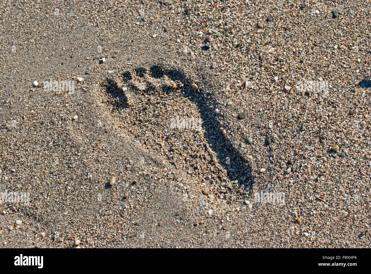 Ingombro con la sabbia. Foto Stock