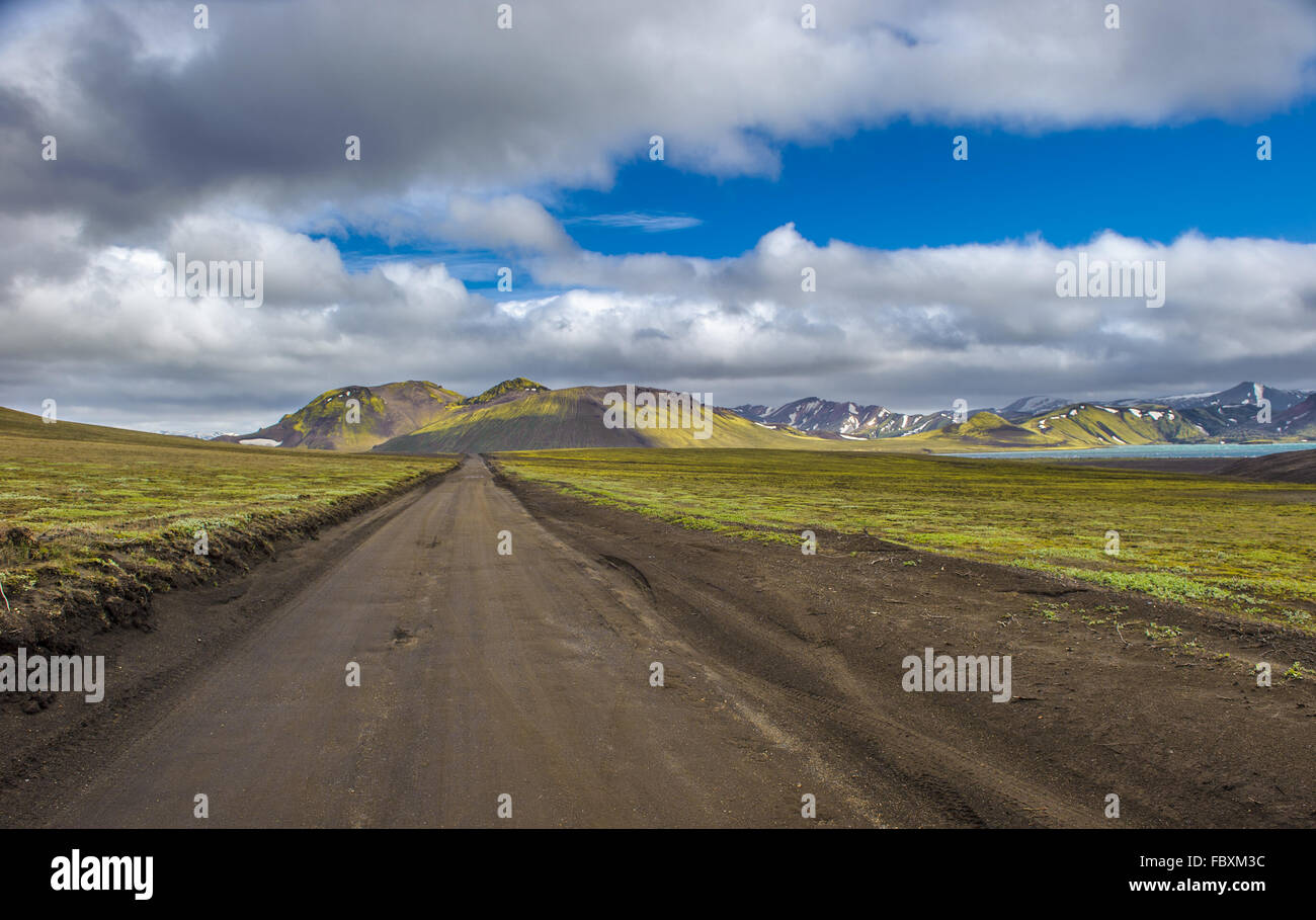 Scenic Area Altopiano di Landmannalaugar, Islanda Foto Stock