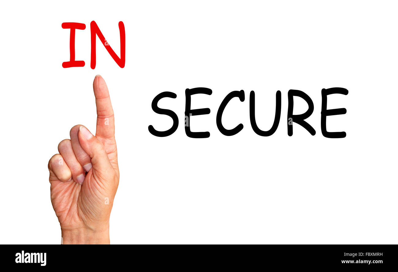 Concetto di sicurezza Foto Stock