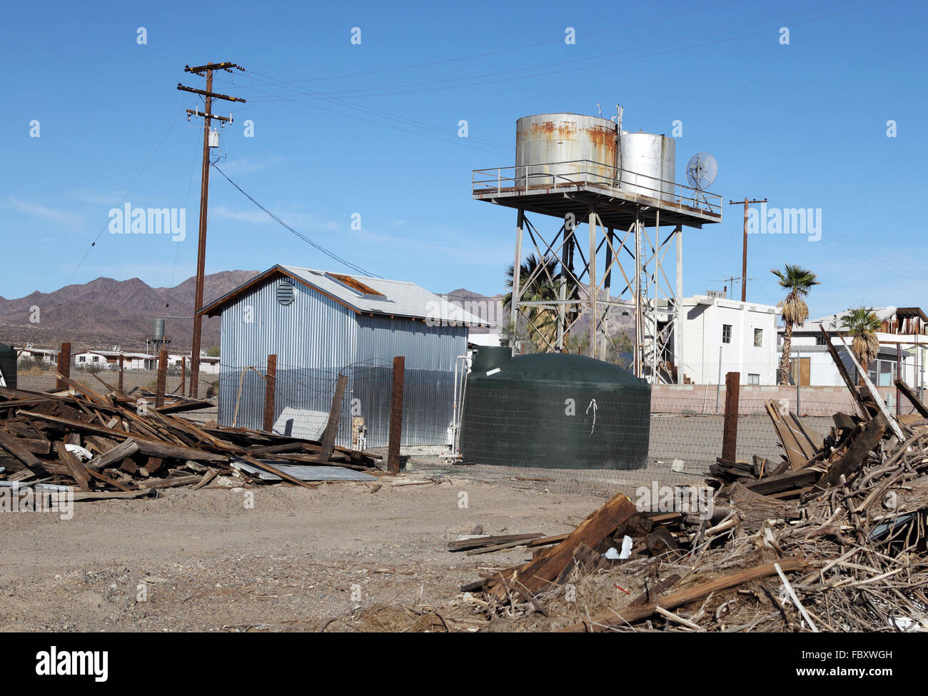 Yunk cantiere in California Foto Stock