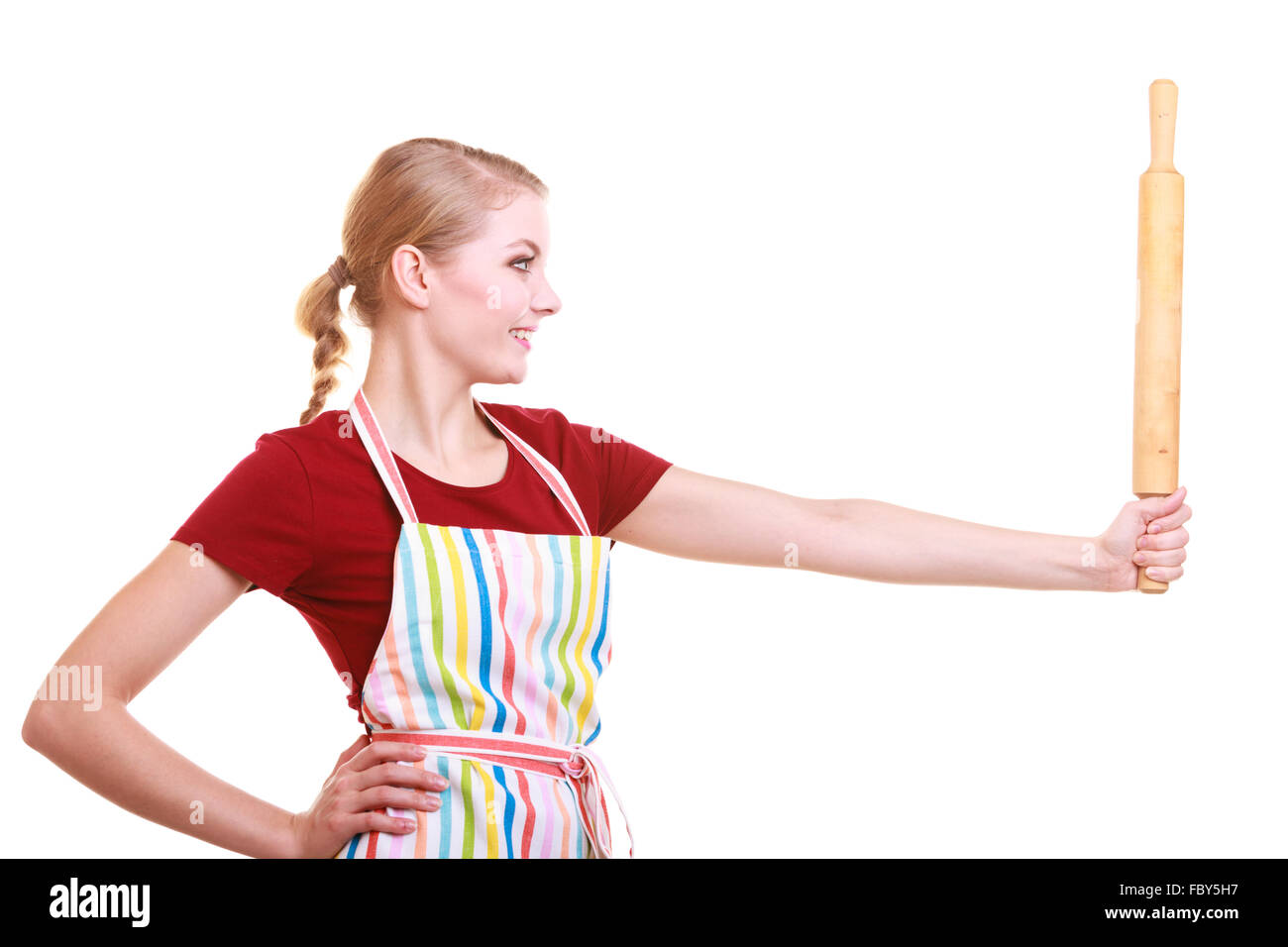 Donna con grembiule cucina Immagini senza sfondo e Foto Stock ritagliate -  Alamy