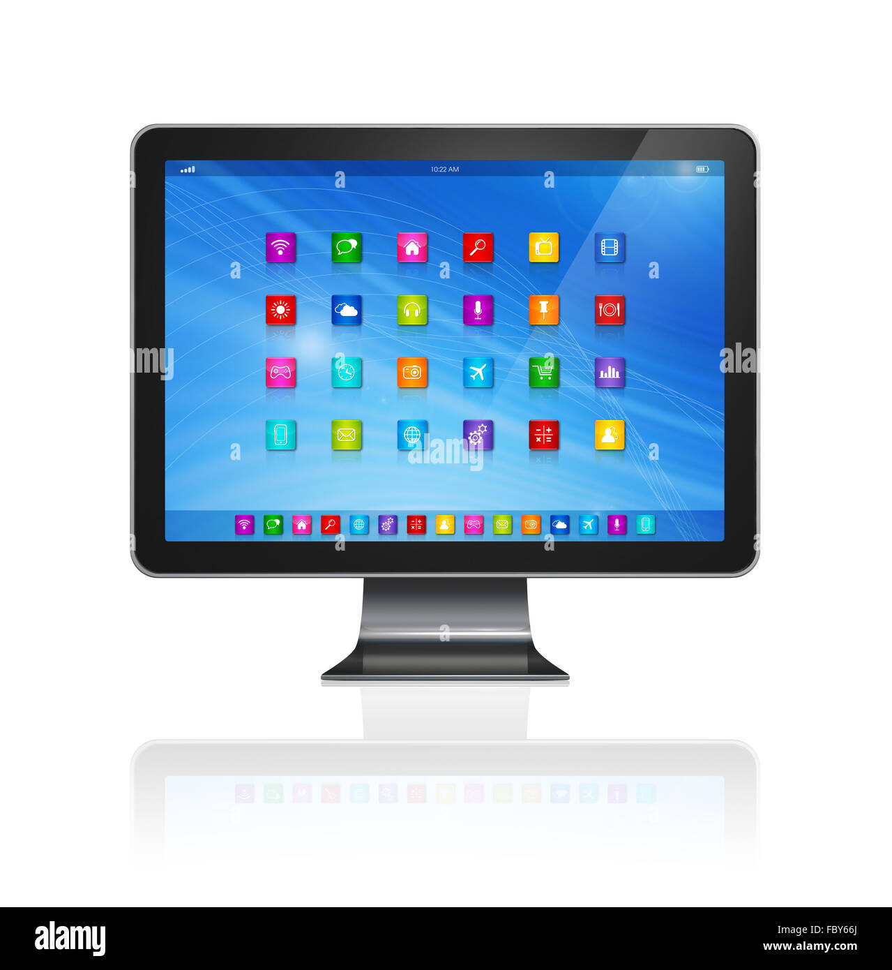 TV HD - Computer - icone di applicazioni di interfaccia Foto Stock