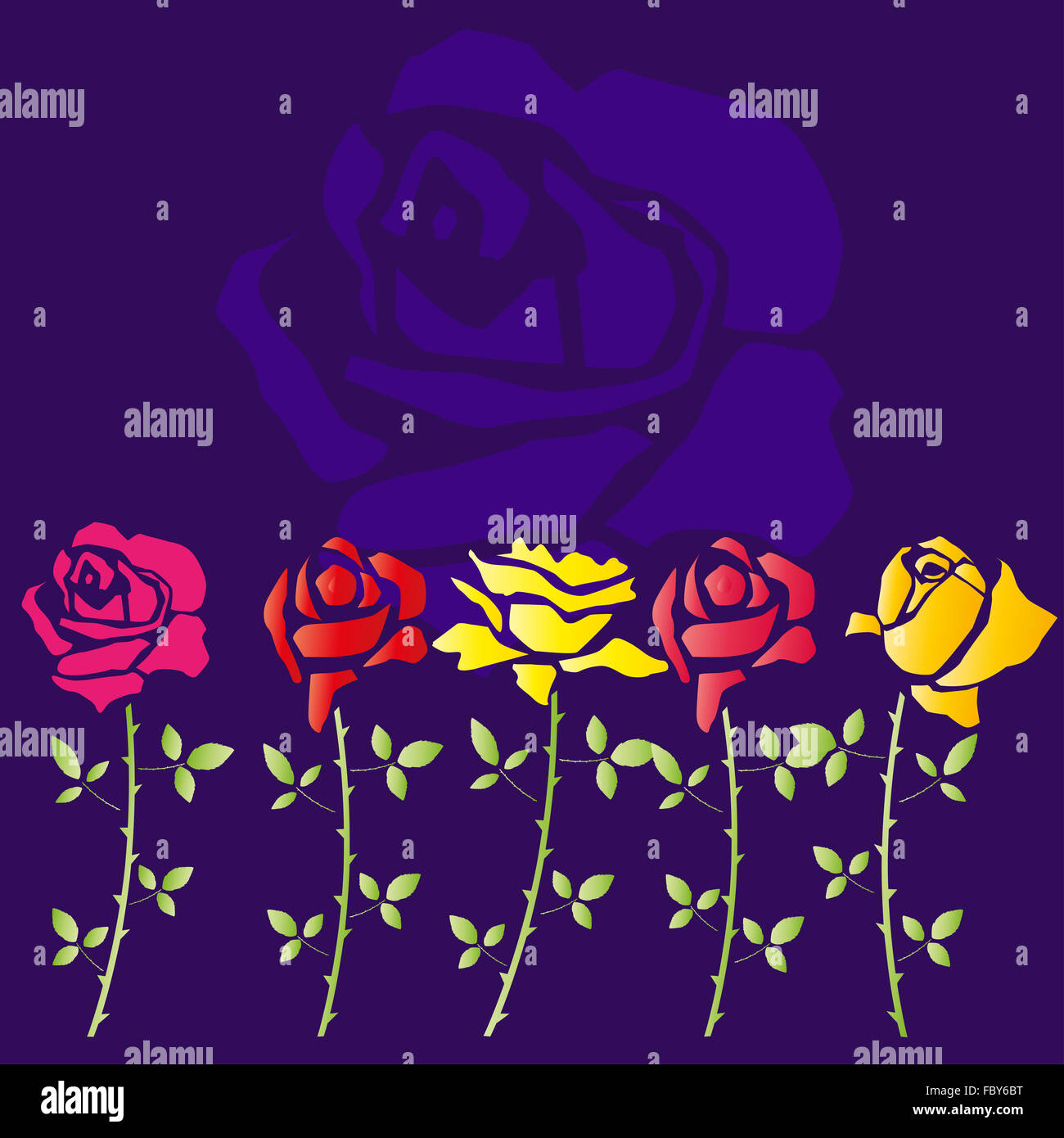 Petali di Rose come sfondo Foto Stock