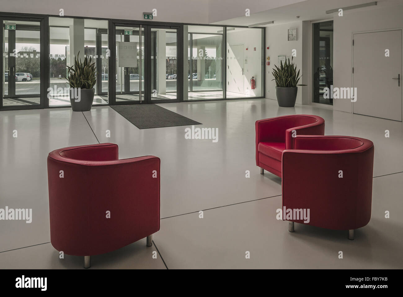 Foyer del polo tecnologico highschool Hof Foto Stock