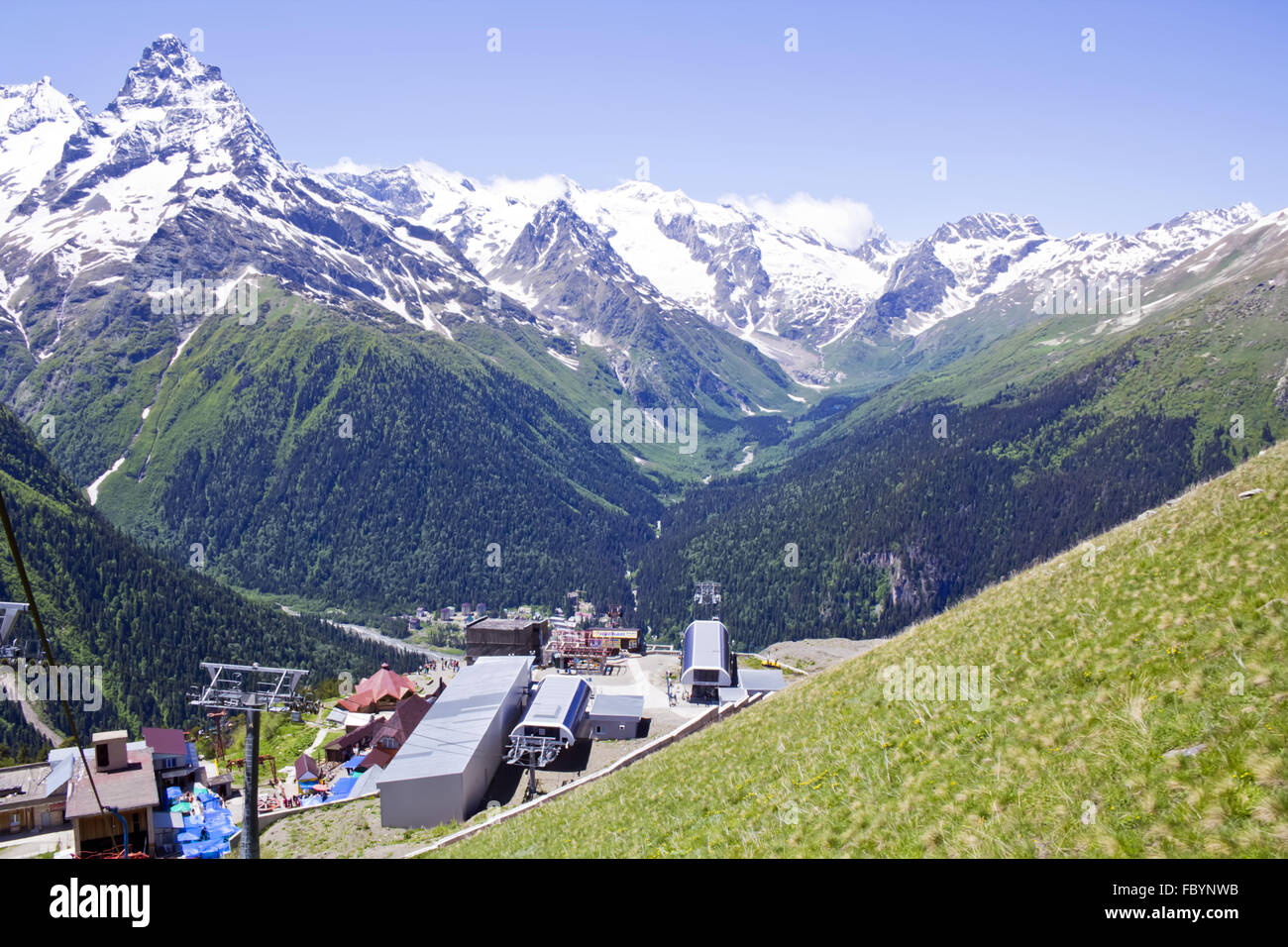 Montagne del Caucaso in Russia Foto Stock