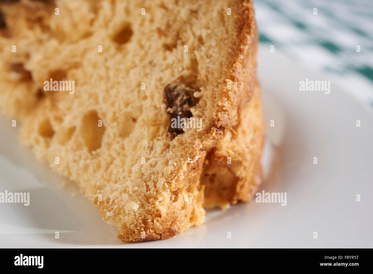 Fette di panettone, la vacanza italiana pane dolce Foto Stock