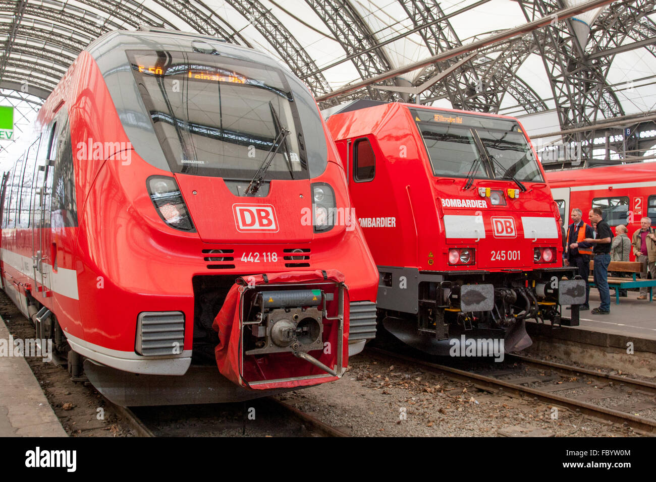 Serie 245 in prova usare a DB Regio Foto Stock