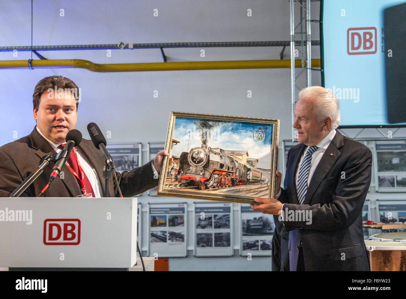 100 anni Meiningen locomotiva a vapore funziona Foto Stock