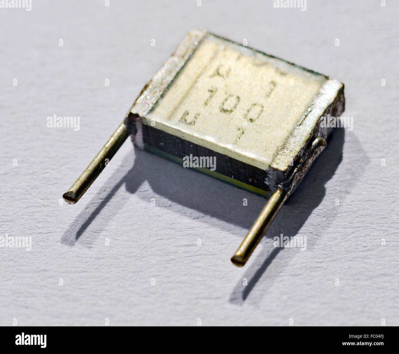 Parte elettronica condensatore Foto Stock
