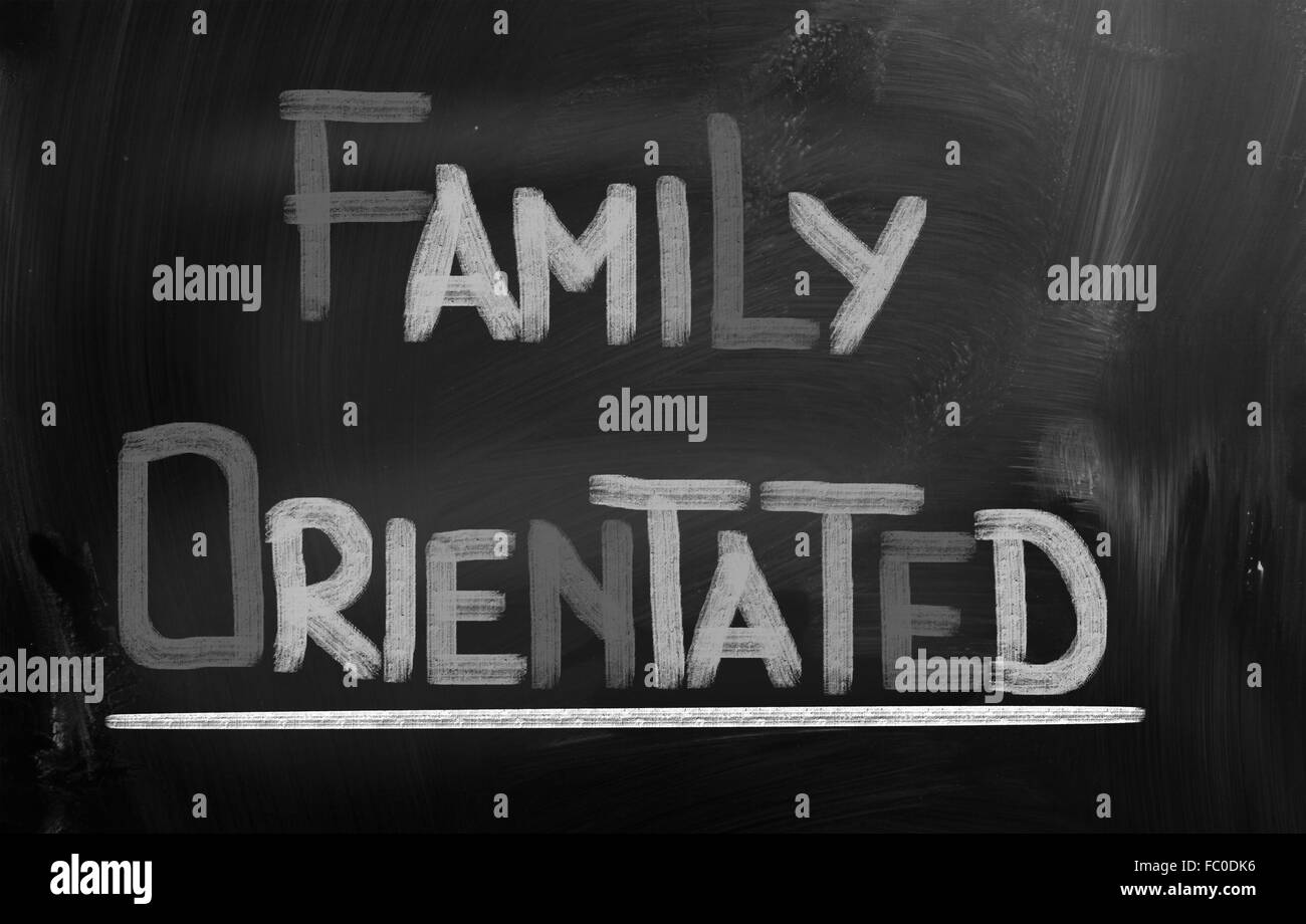 Famiglia concetto orientato Foto Stock