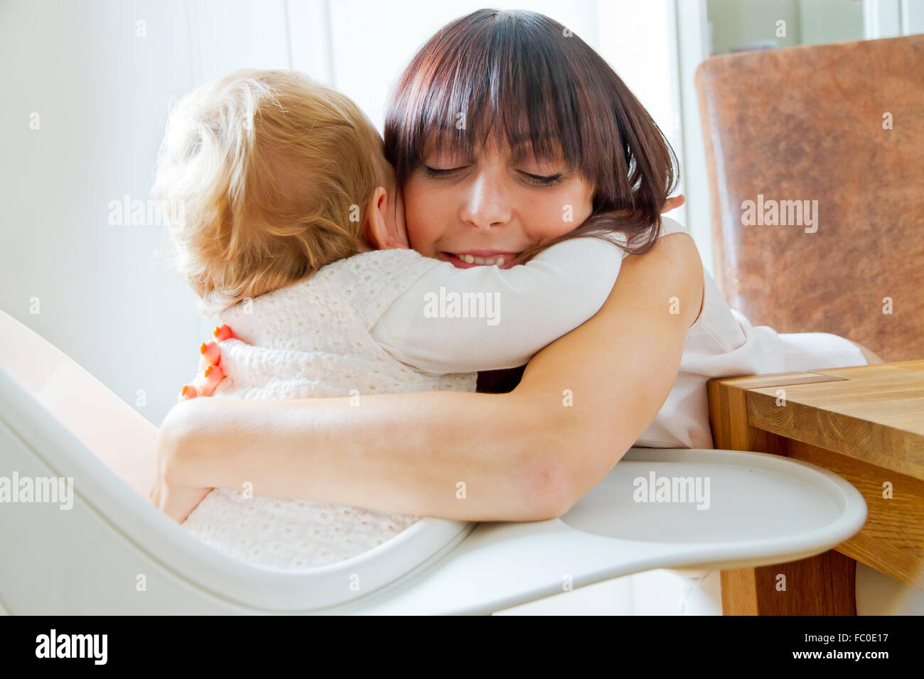 Giovane madre con bambino Foto Stock