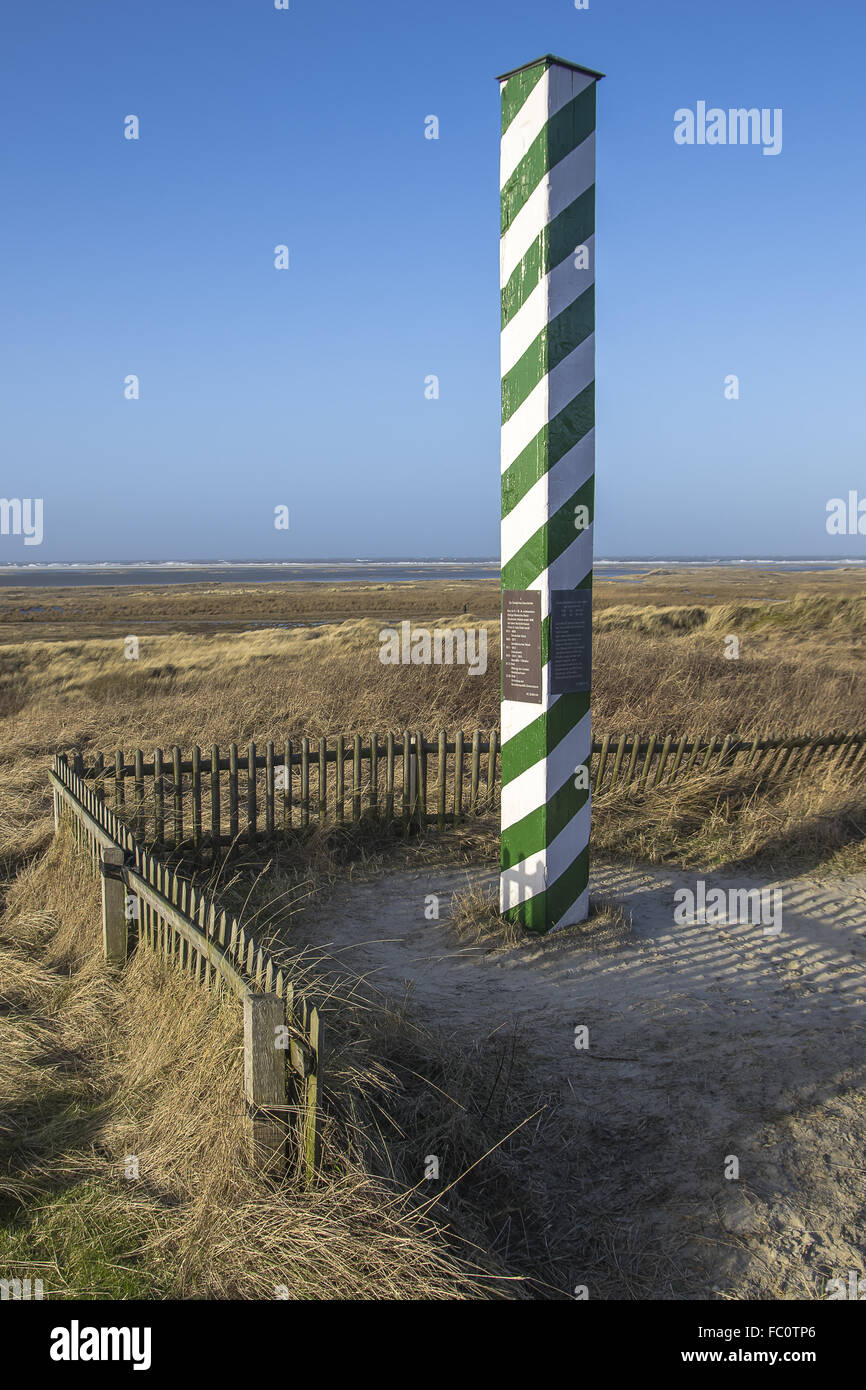 Colonna vicino alla spiaggia Jugendbad Foto Stock