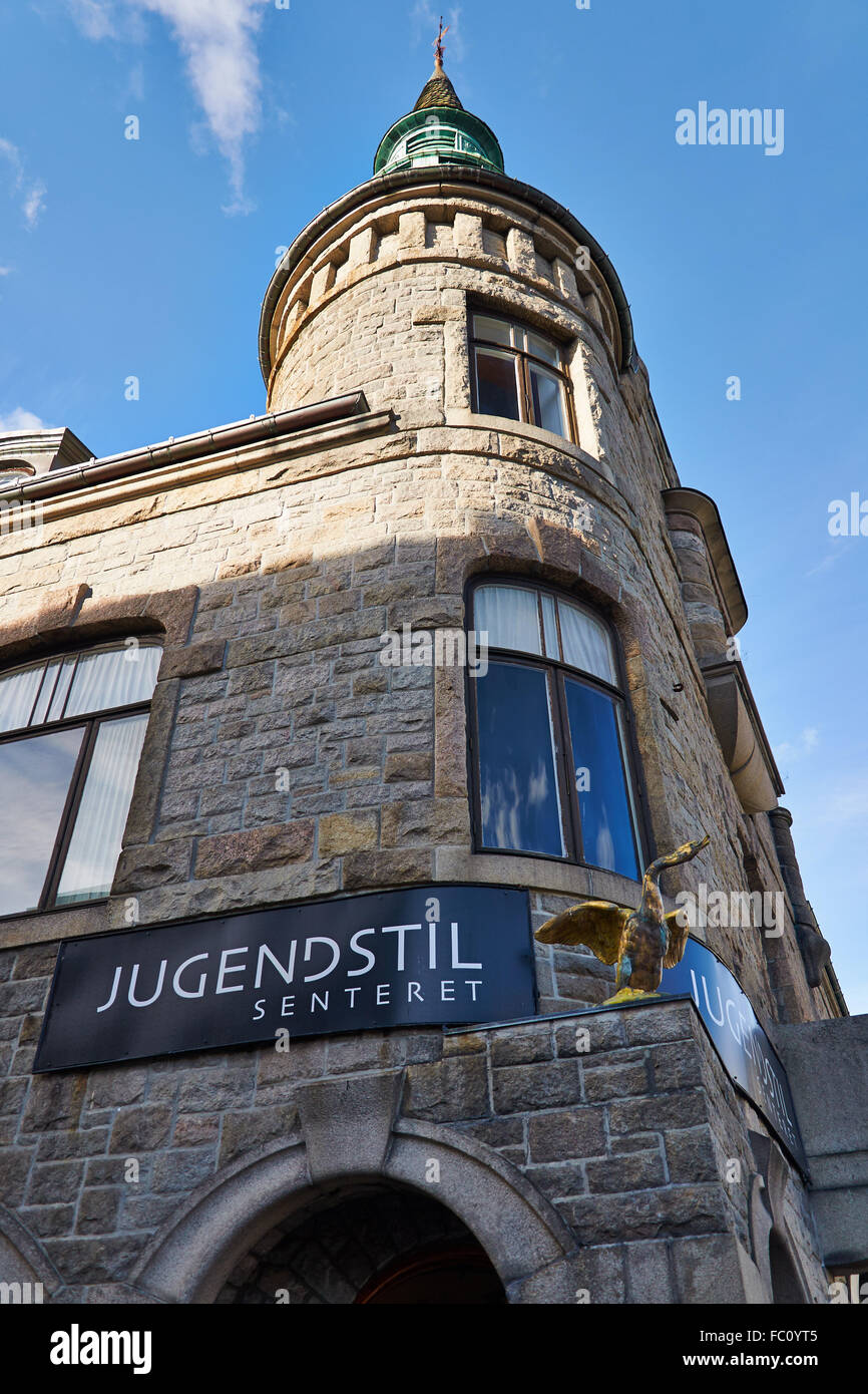 Lo Jugendstil senteret, ├àlesund, Norvegia Foto Stock