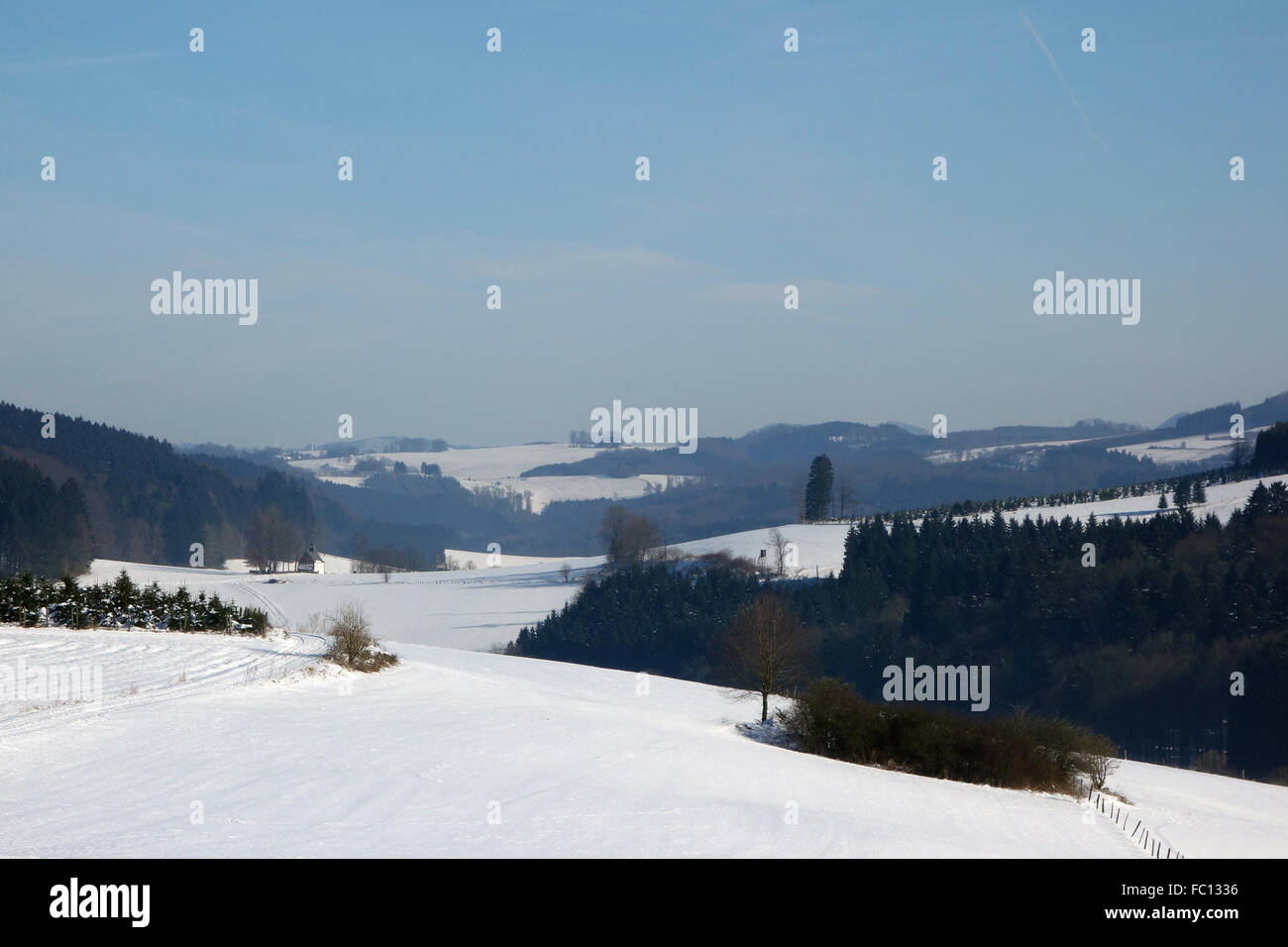 Comprensorio sport invernali sauerland Foto Stock