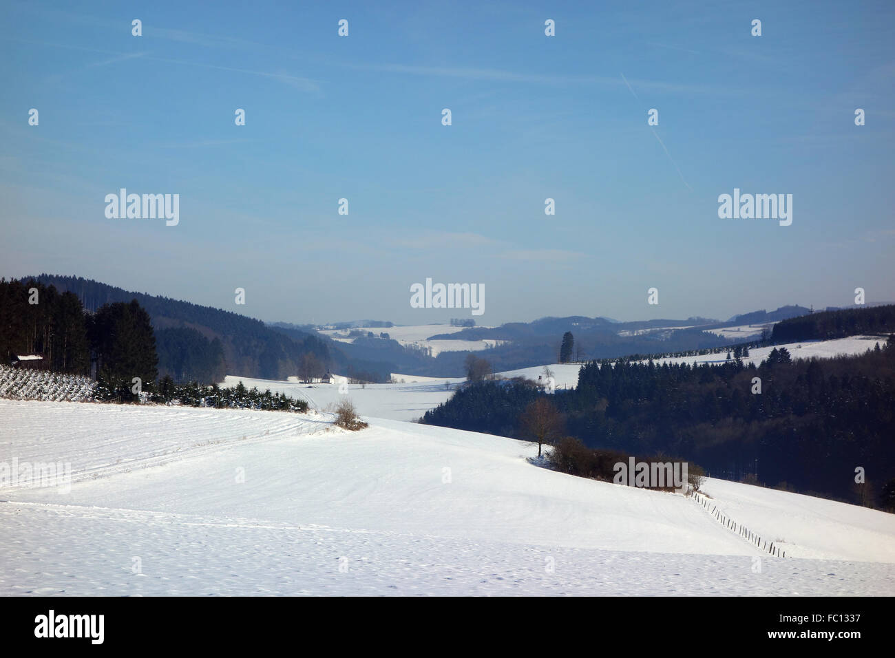 Comprensorio sport invernali sauerland Foto Stock