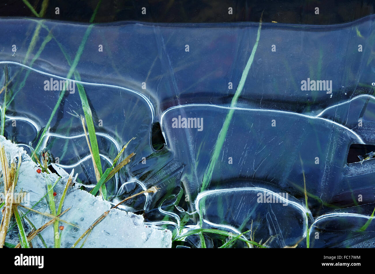 La fusione, rotto area di ghiaccio Foto Stock