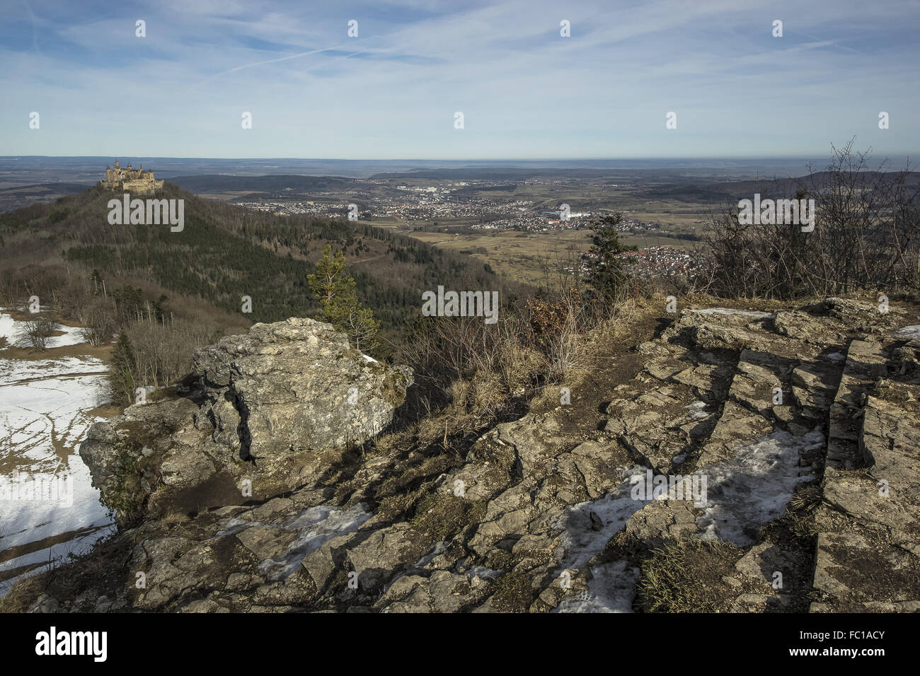 Vista dalla Zeller avvisatore acustico Foto Stock