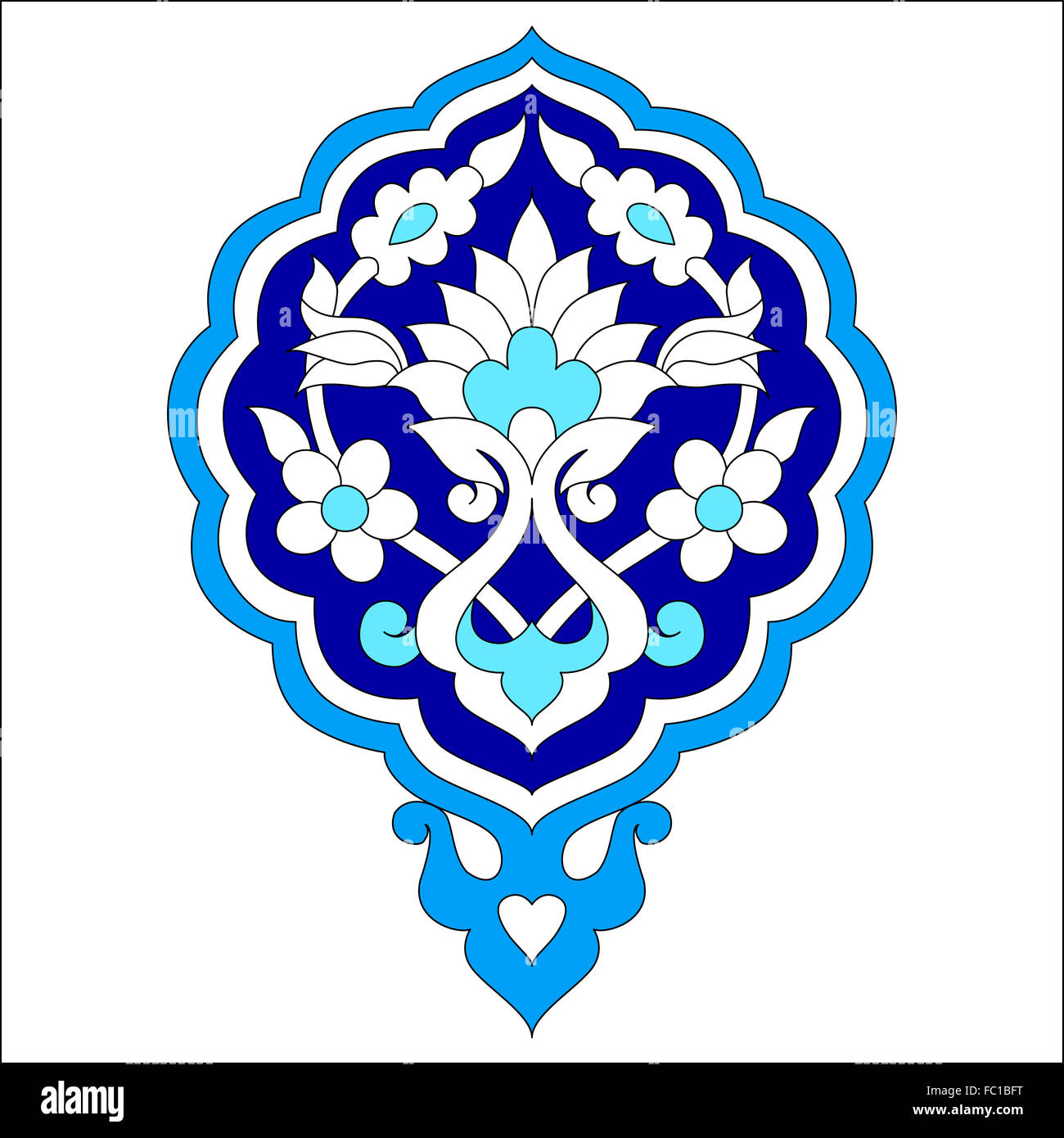 Ottomano artistica serie pattern settantasette Foto Stock