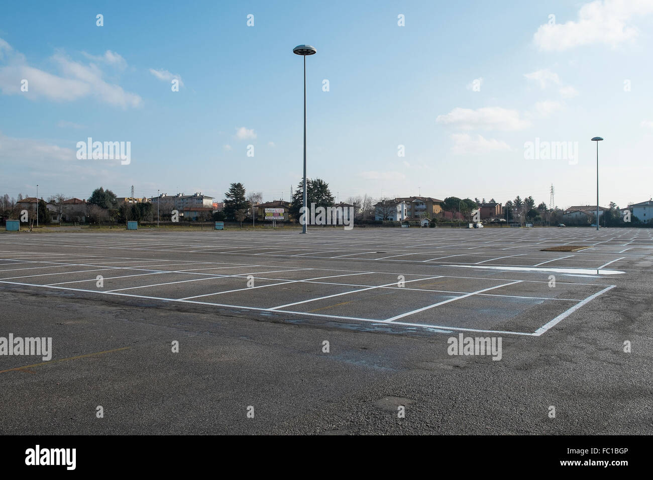 Parcheggio vuoto Foto Stock