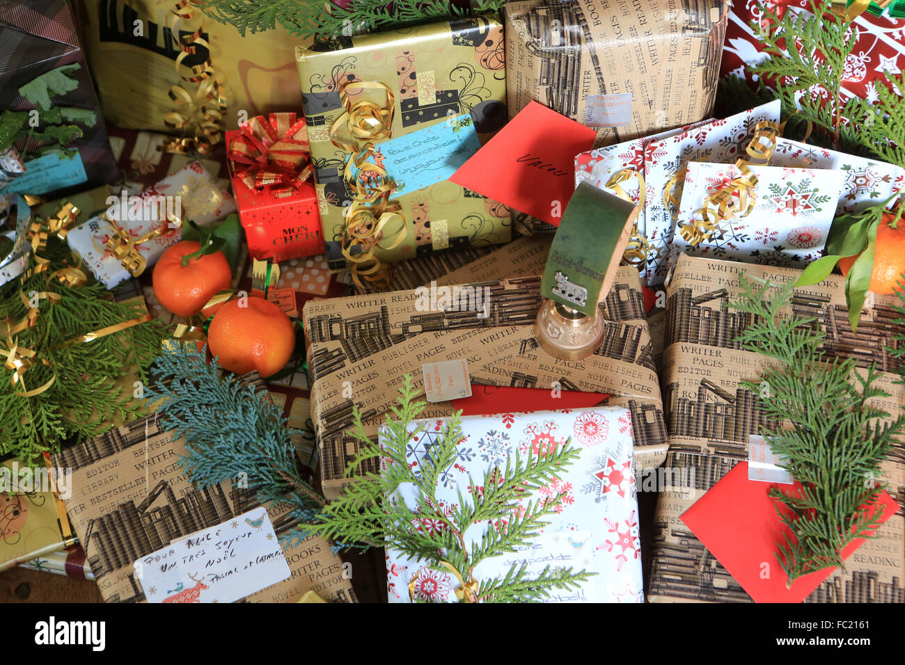 Regali di natale. Foto Stock