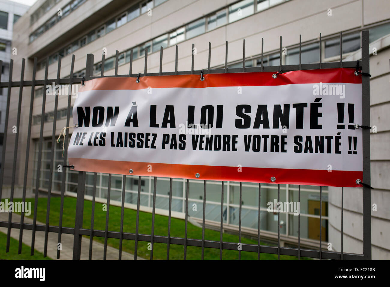 Dottore in sciopero Foto Stock