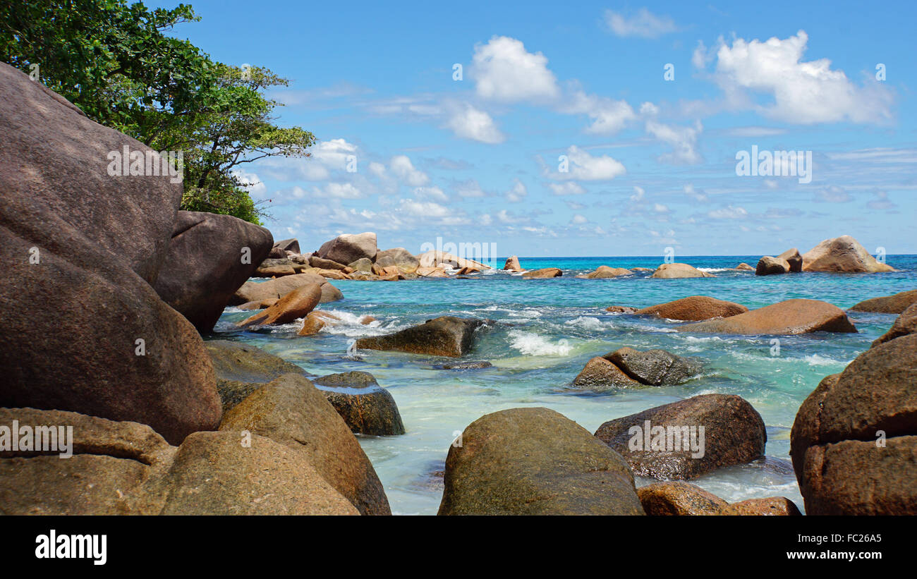 Calma spiaggia perfetta anse lazio Foto Stock