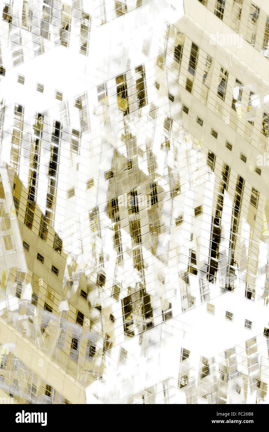 Abstract edifici della città graphic Foto Stock