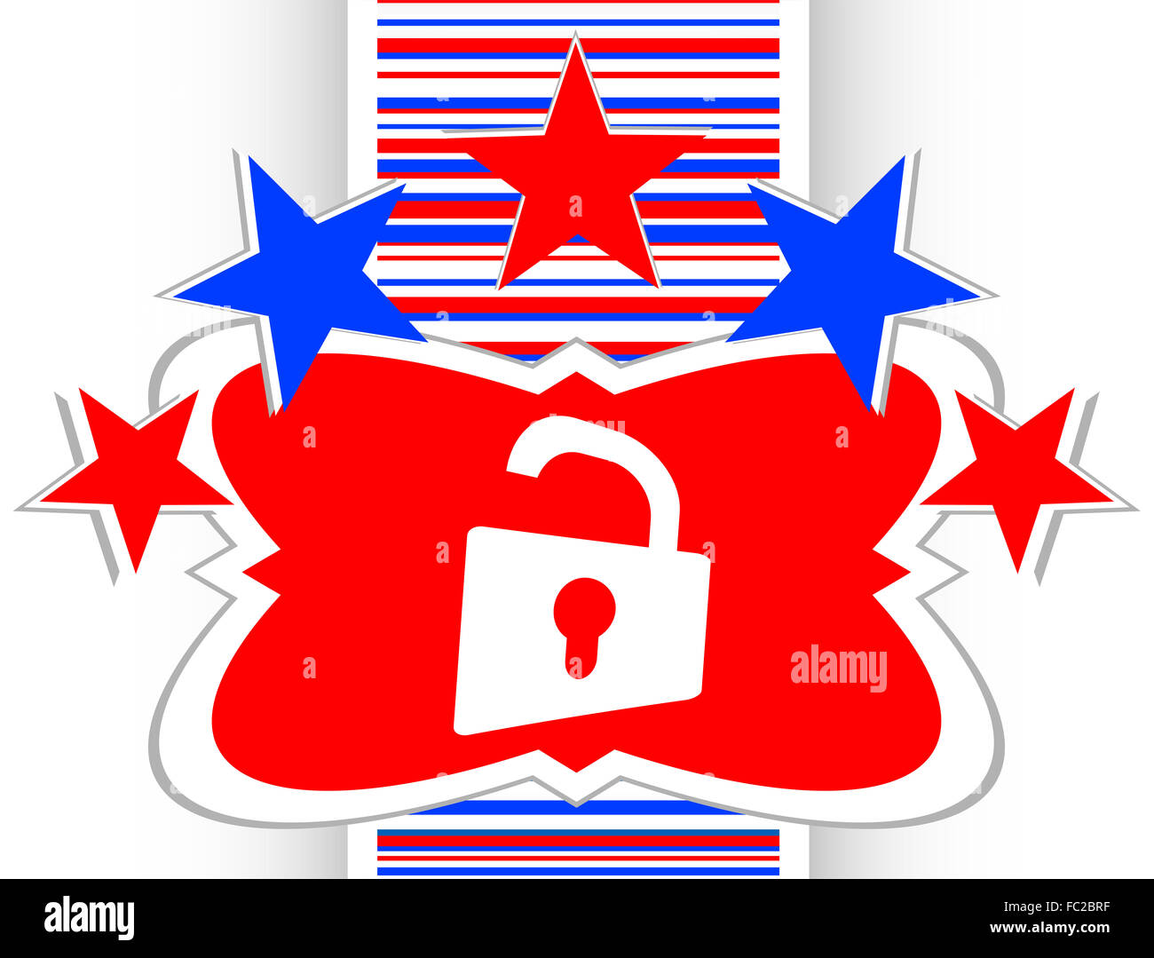 Icona a forma di lucchetto segno web. Pulsante arrotondato a vettore Foto Stock