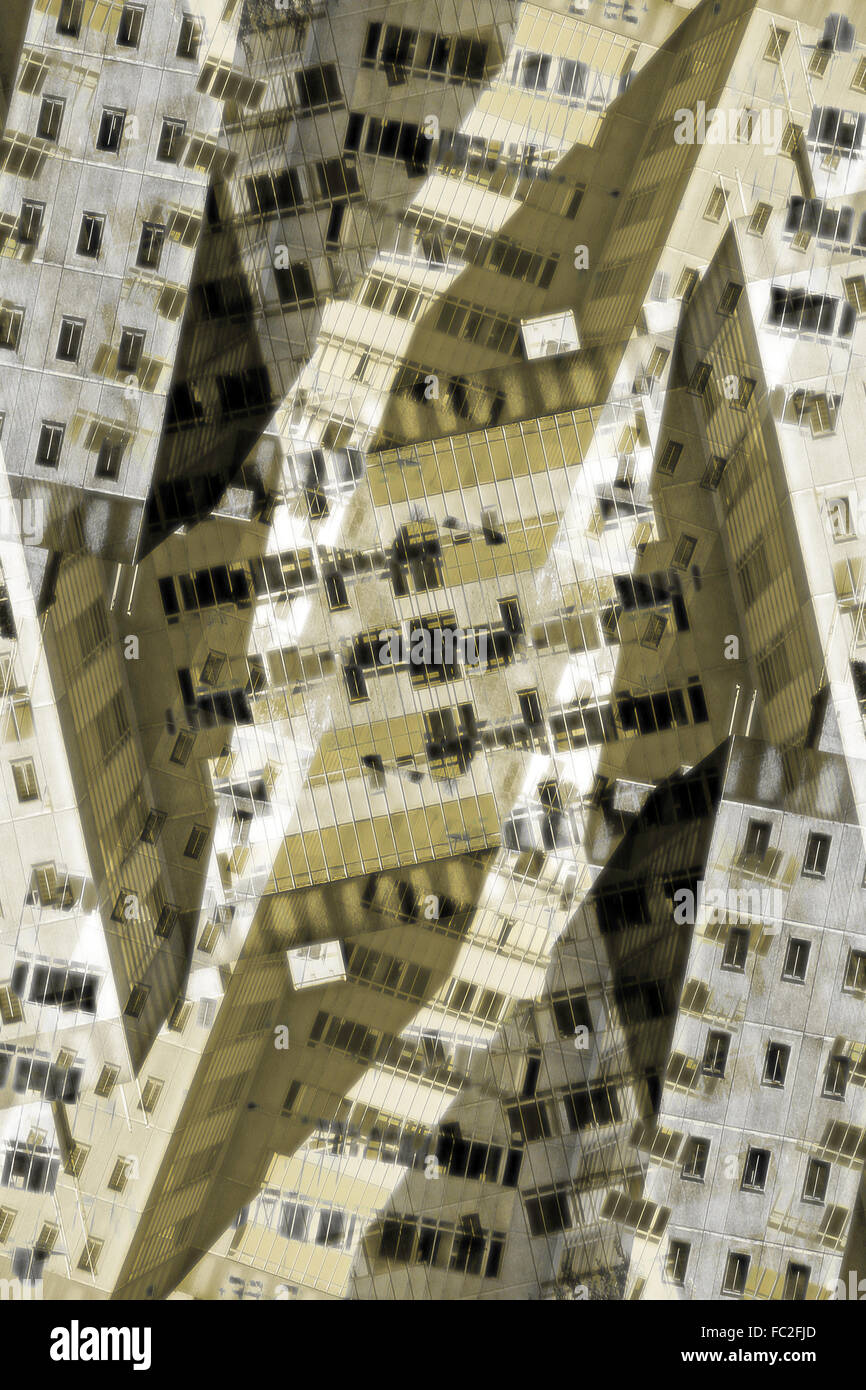 Abstract edifici della città graphic Foto Stock