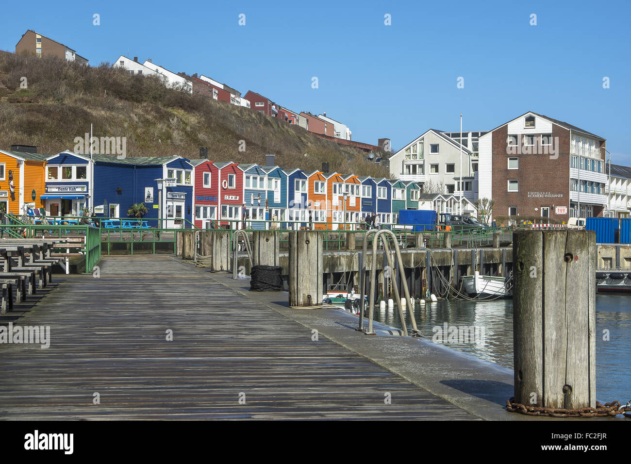 Baracche di aragosta al porto interno Foto Stock