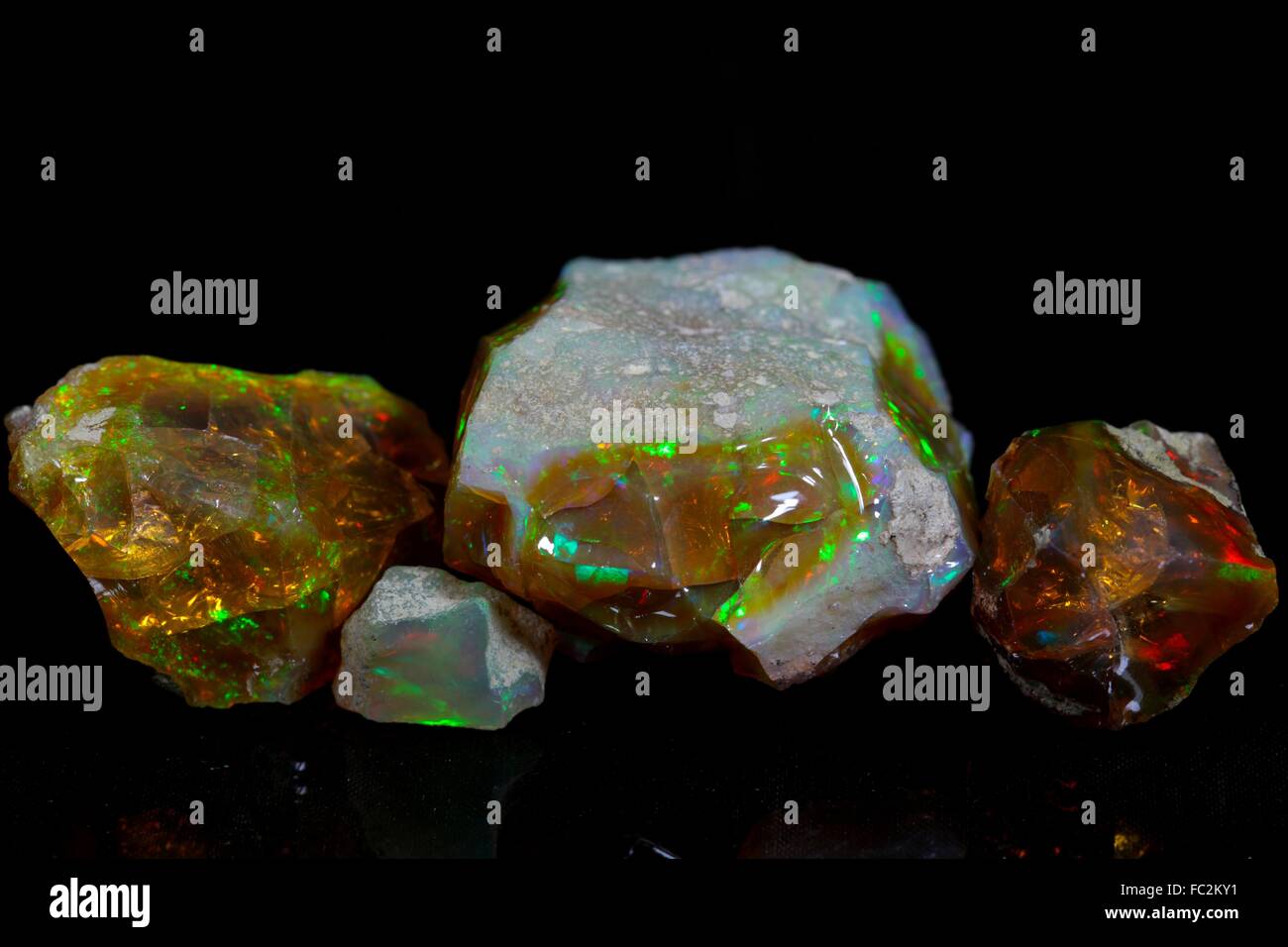 Opali preziosi Foto Stock