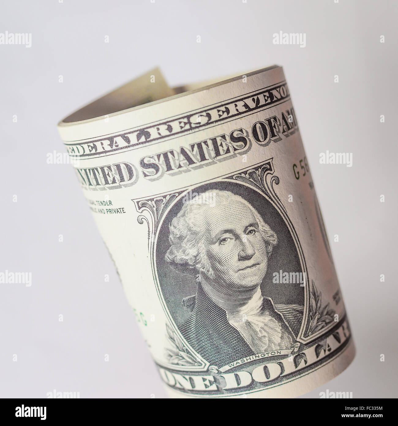 Dollar note 1 dollaro Foto Stock