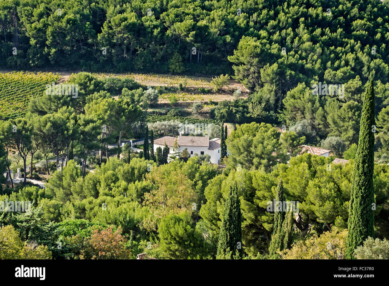 Chateau vicino al villaggio di Le Castellet Provence Francia Foto Stock