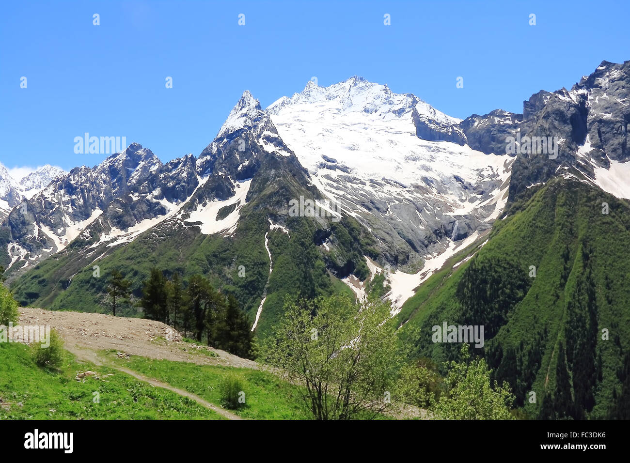 Montagne del Caucaso in Russia Foto Stock
